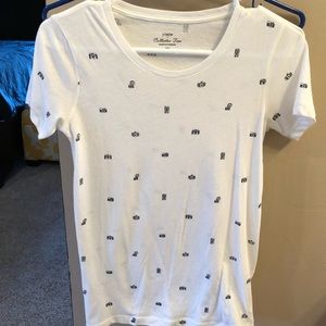 J Crew camera print Collector tee